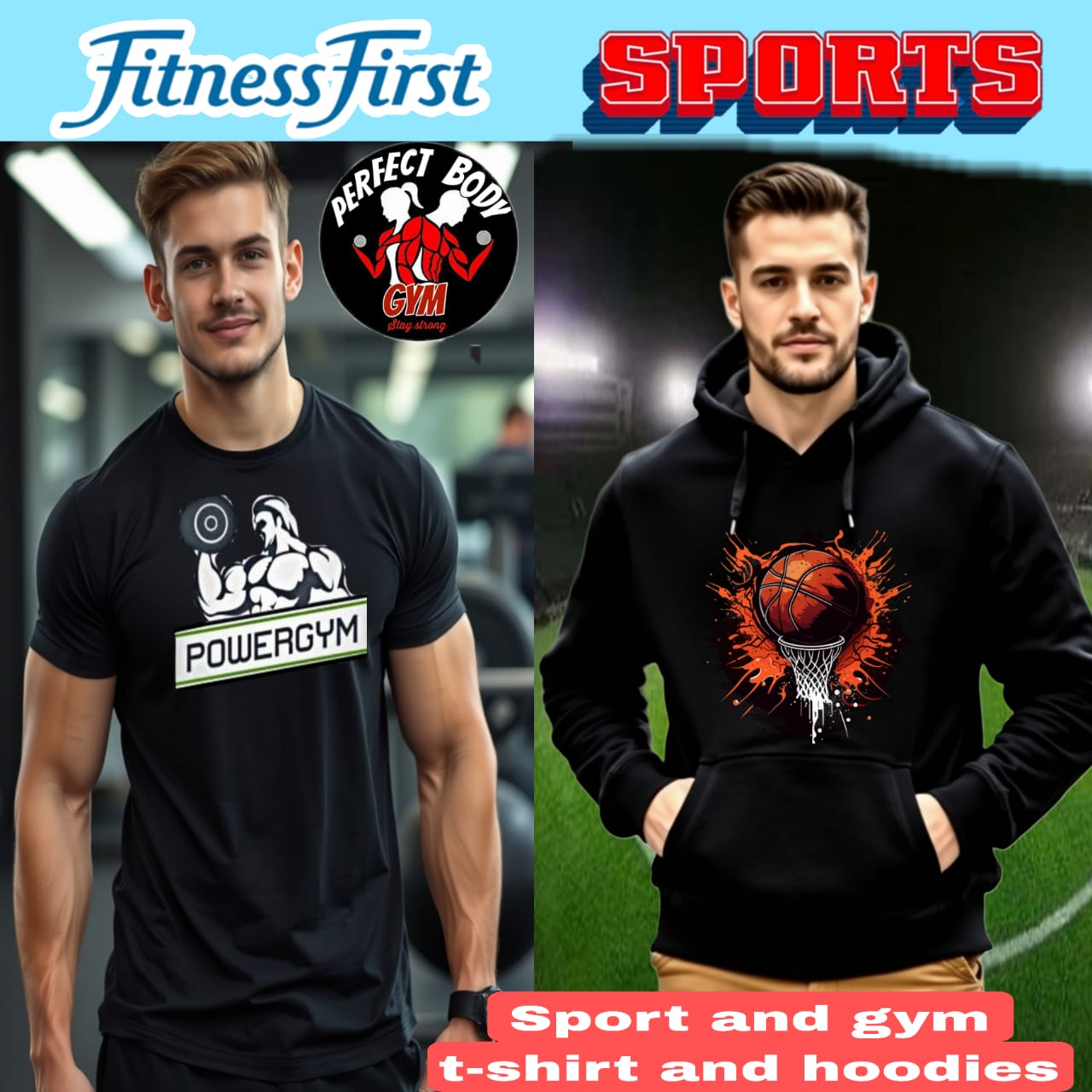 SPORT and fitness  T-SHIRT