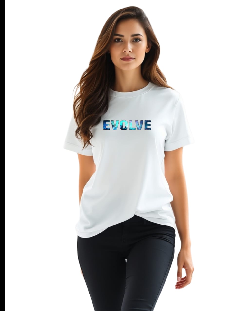 EVOLVE  Premium Regular Fit 180 GSM Biowash Unisex Round Neck T-Shirt (100% Cotton, DTF Print)