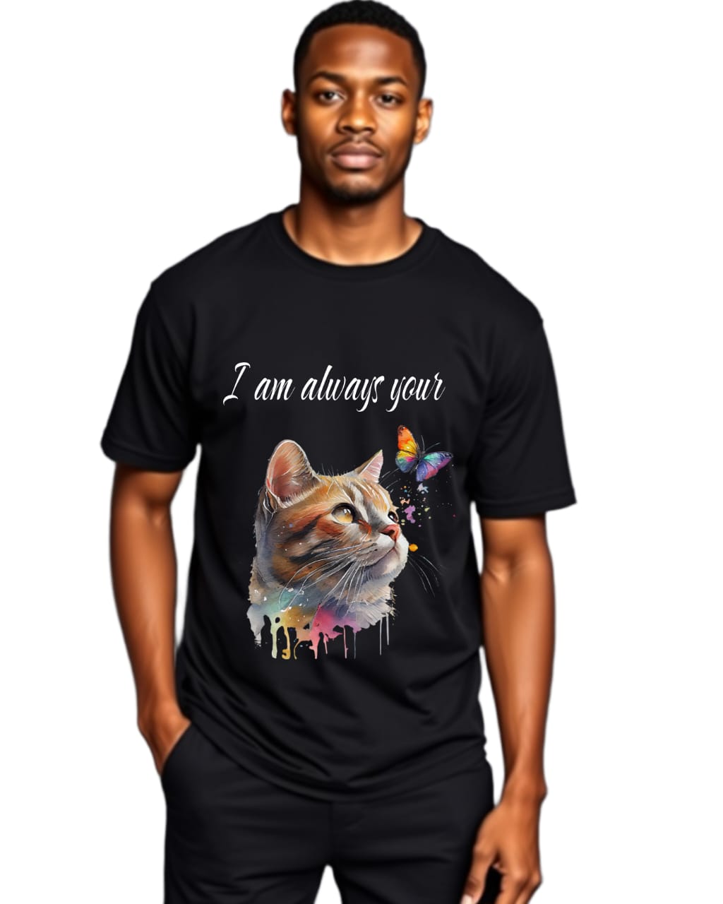 cat lover Premium Regular fit  180 GSM Biowash Unisex Round Neck T-Shirt (100% Cotton, DTF Print)