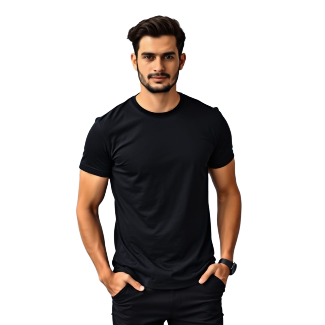 shivaenterprise3 ,plain ,180 GSM Biowash Unisex Round Neck   T-Shirt  100% Cotton