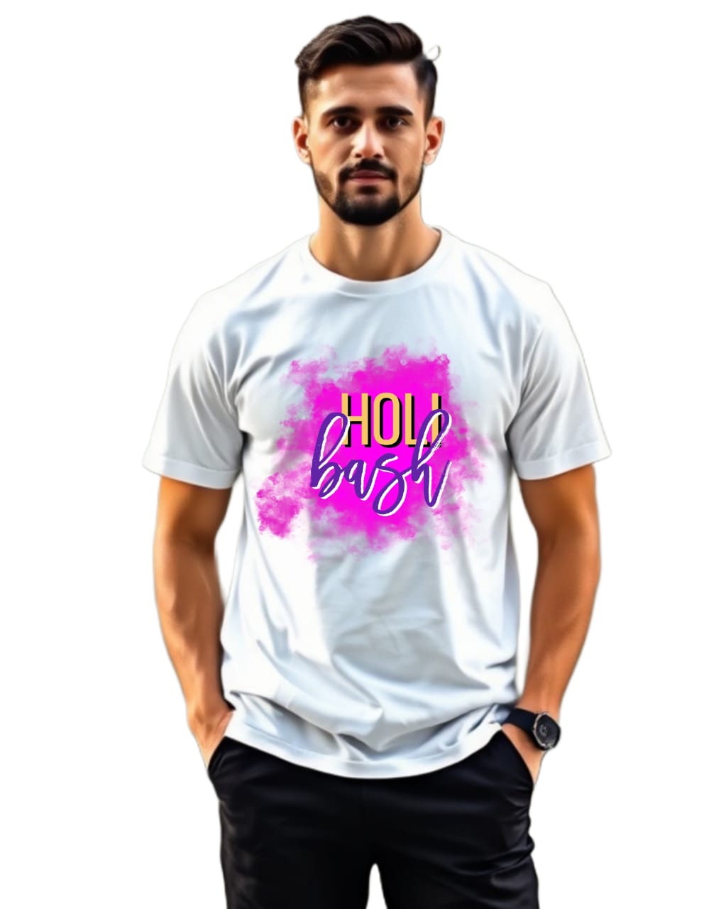 ShivaEnterprise3' holi  Premium 100% Cotton Bio-Wash Unisex T-Shirt! 😍