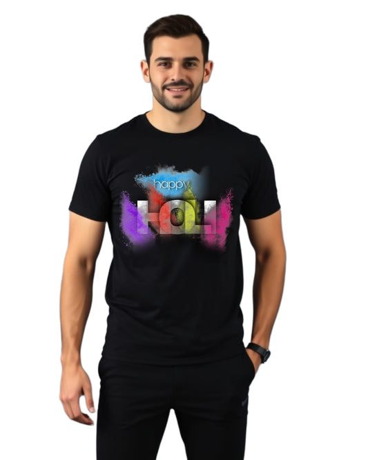 ShivaEnterprise3' holi Premium 100% Cotton Bio-Wash Unisex T-Shirt