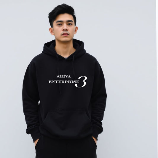 Men's Black Classic Fit Hoodie – Timeless Comfort &amp; Effortless Style