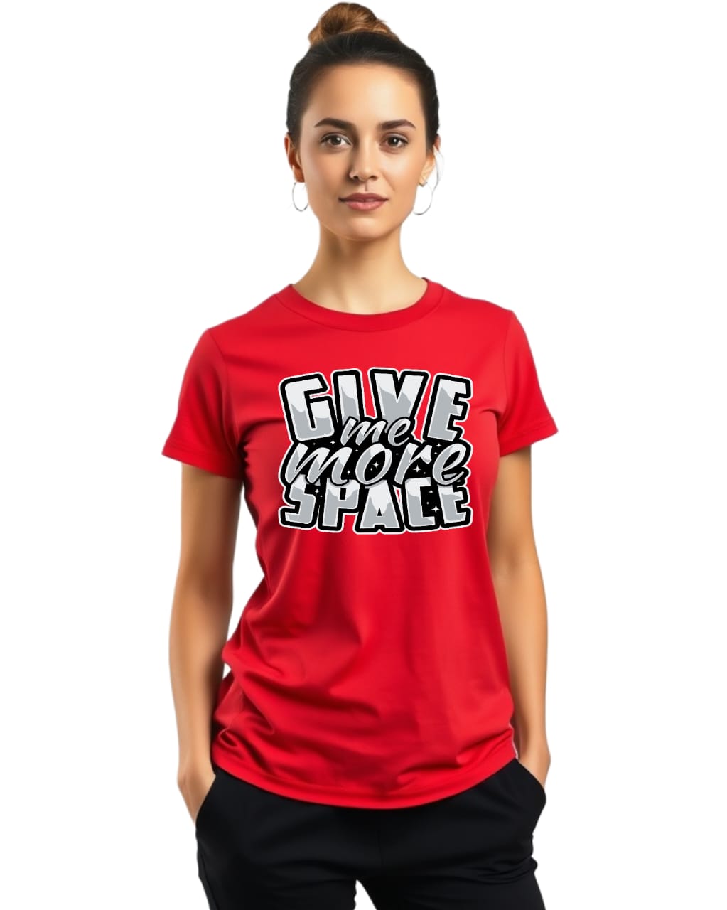 give me more space  180 GSM Biowash Unisex Round Neck T-Shirt