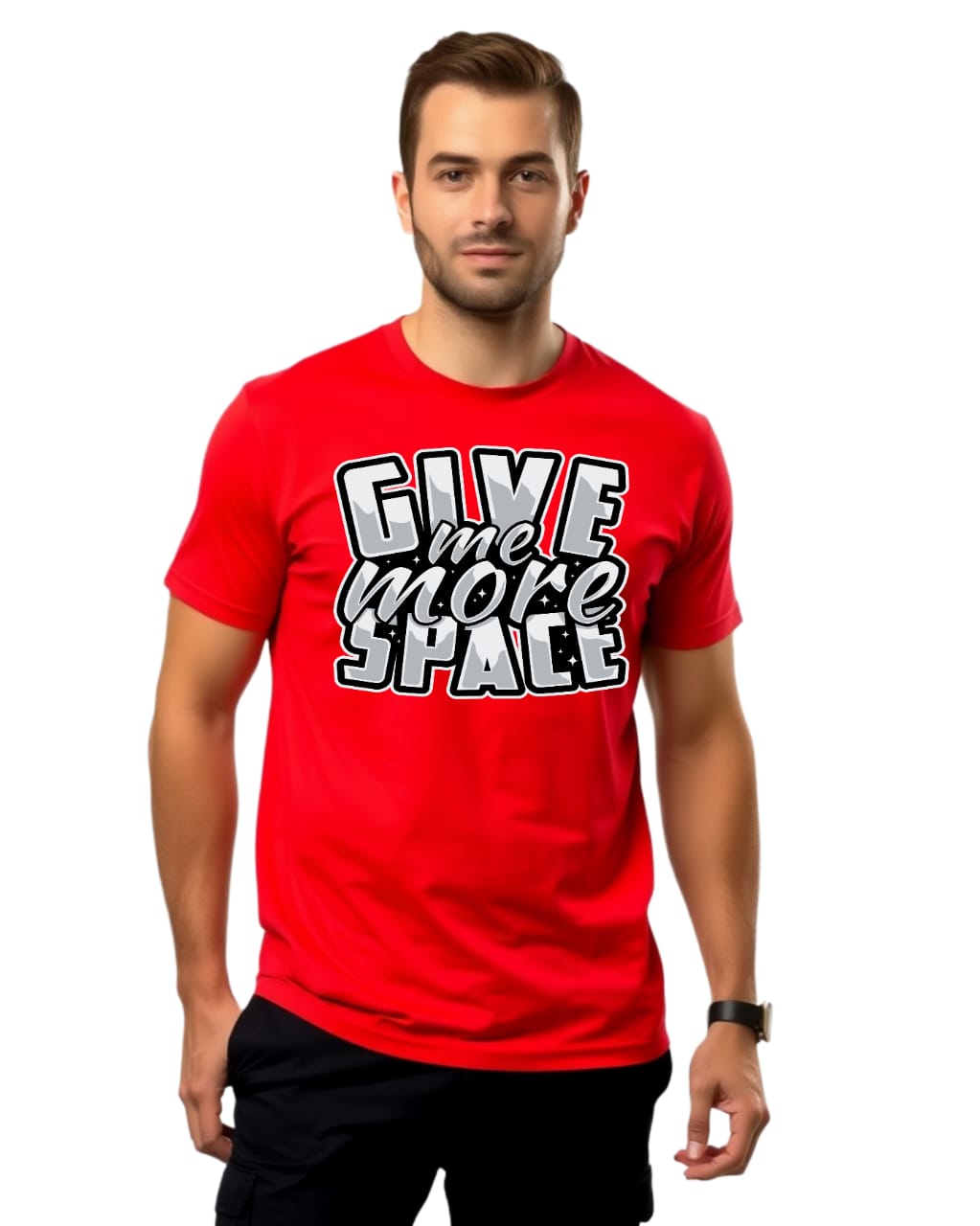 give me more space  180 GSM Biowash Unisex Round Neck T-Shirt