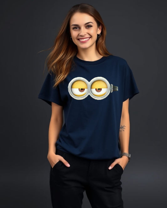 DESIGN NAME-MY EYE   /Unisex Oversized T-Shirt | 100% Cotton | 210 GSM Heavy Gauge Fabric | DTF Printed | ShivaEnterprise3