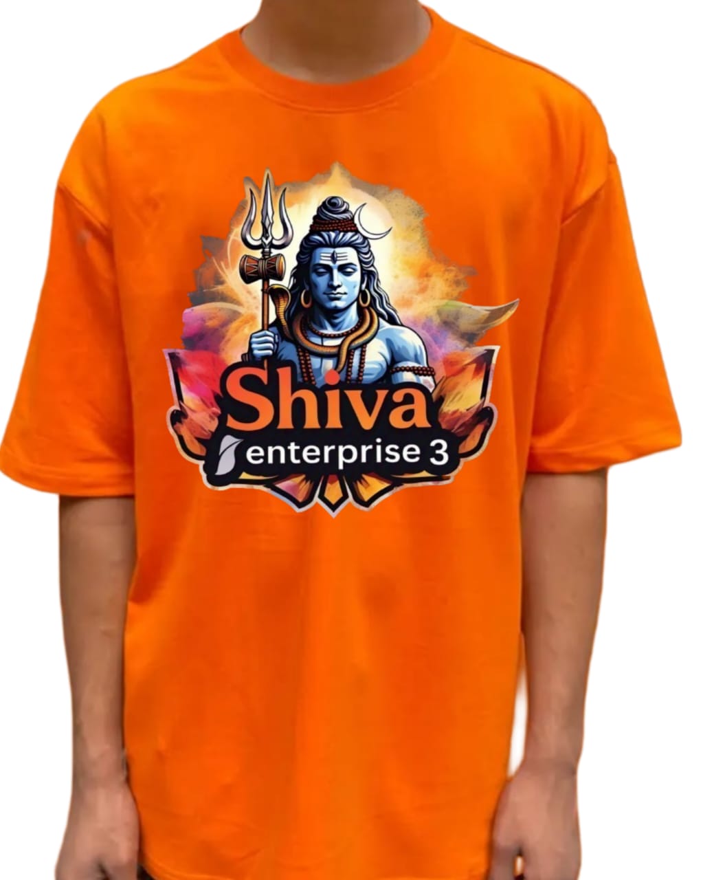 DESIGN -SHIVA   /Unisex Oversized T-Shirt | 100% Cotton | 210 GSM Heavy Gauge Fabric | DTF Printed | ShivaEnterprise3