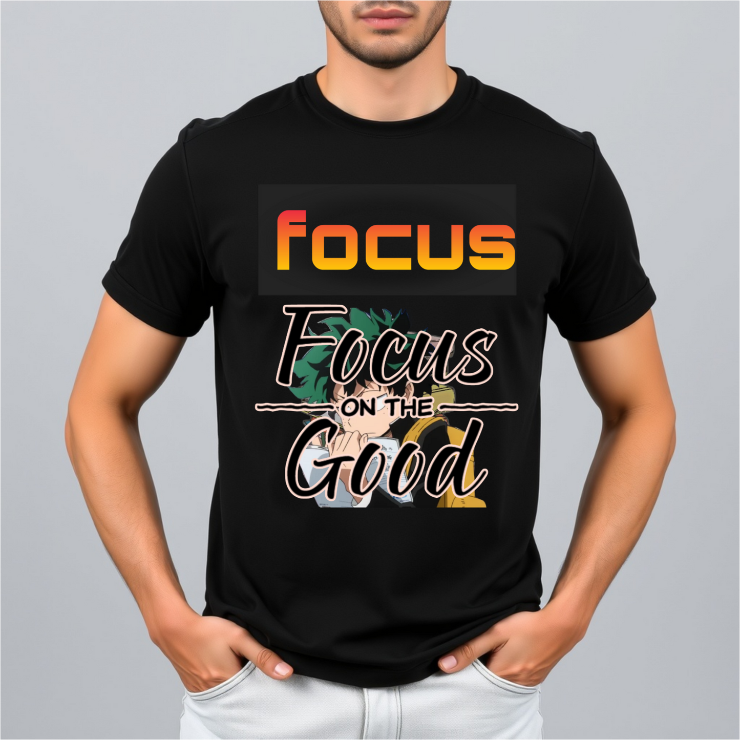 Focus on the good regular fit printed t-shirt