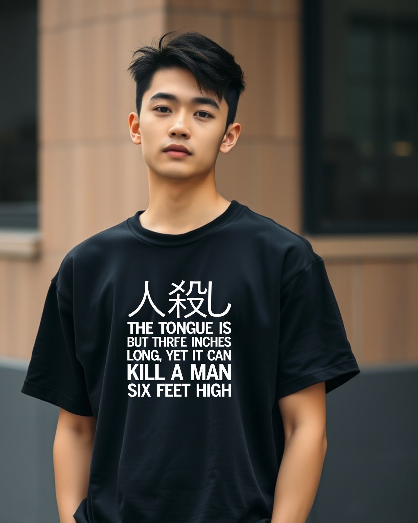 JAPANIES quotes  oversized printed t-shirt